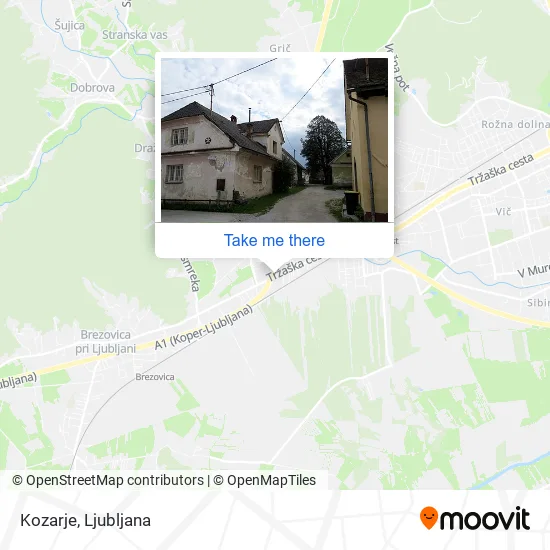 Kozarje map
