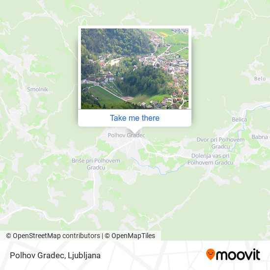 Polhov Gradec map