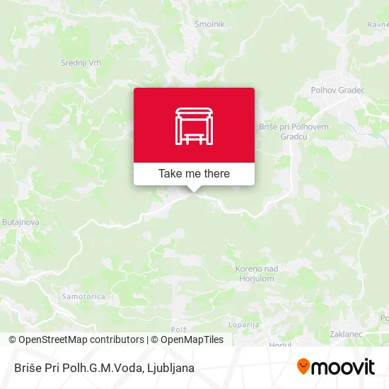 Briše Pri Polh.G.M.Voda map