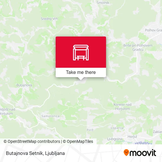 Butajnova Setnik map