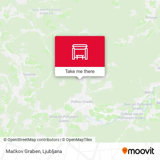 Mačkov Graben map