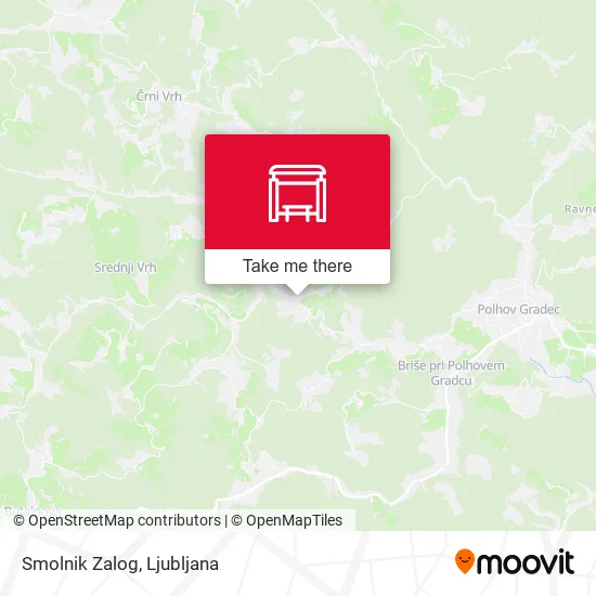Smolnik Zalog map
