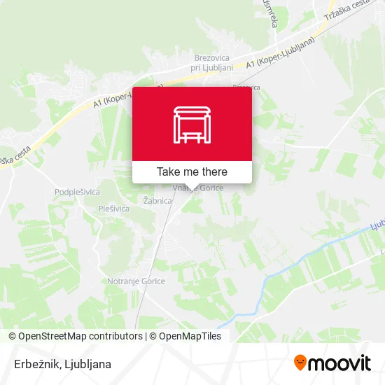 Erbežnik map