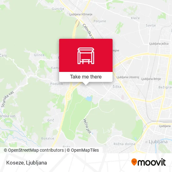 Koseze map
