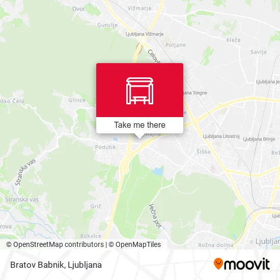 Bratov Babnik map