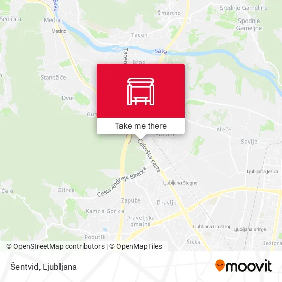Šentvid map
