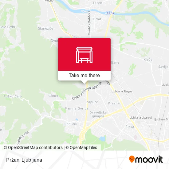 Pržan map