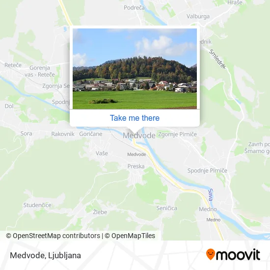 Medvode map