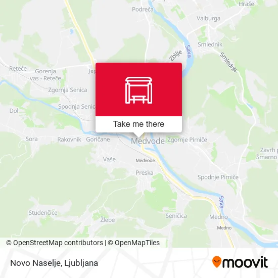 Novo Naselje map