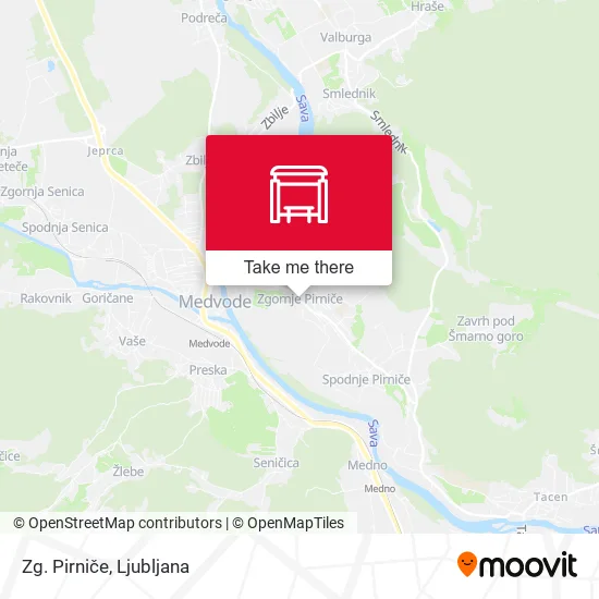 Zg. Pirniče map