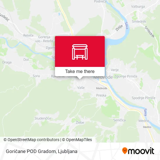 Goričane POD Gradom map