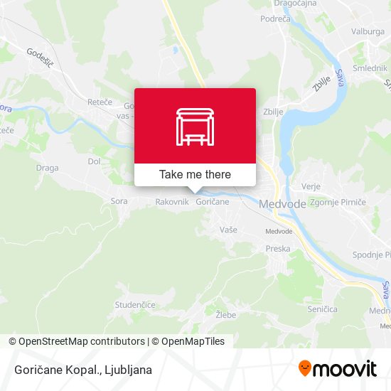 Goričane Kopal. map