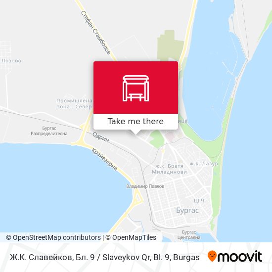 Ж.К. Славейков, Бл. 9 / Slaveykov Qr, Bl. 9 map