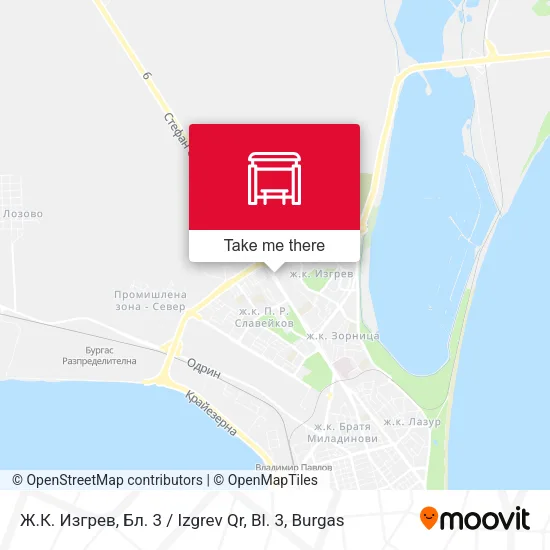 Ж.К. Изгрев, Бл. 3 / Izgrev Qr, Bl. 3 map