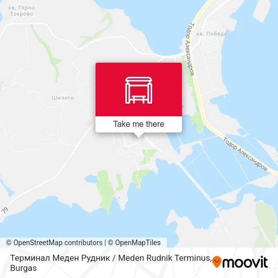 Карта Терминал Меден Рудник / Meden Rudnik Terminus