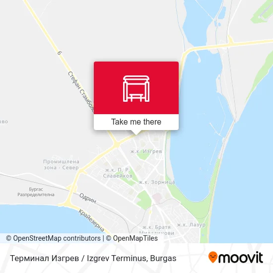 Карта Терминал Изгрев / Izgrev Terminus
