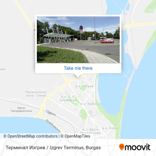 Карта Терминал Изгрев / Izgrev Terminus