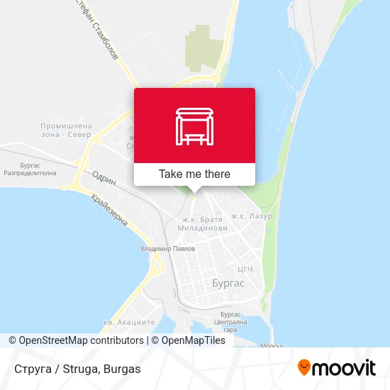 Карта Струга / Struga