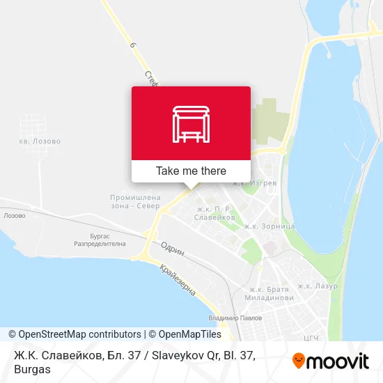 Карта Ж.К. Славейков, Бл. 37 / Slaveykov Qr, Bl. 37