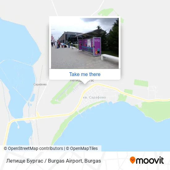 Карта Летище Бургас / Burgas Airport