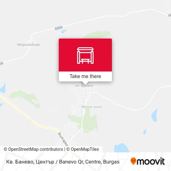 Карта Кв. Банево, Център / Banevo Qr, Centre