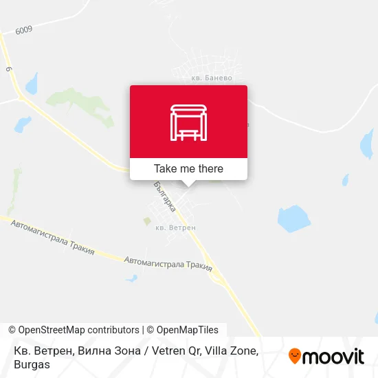 Карта Кв. Ветрен, Вилна Зона / Vetren Qr, Villa Zone