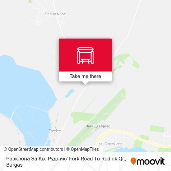 Карта Разклона За Кв. Рудник/ Fork Road To Rudnik Qr.