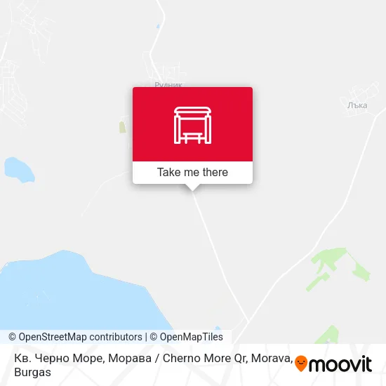 Карта Кв. Черно Море, Морава / Cherno More Qr, Morava
