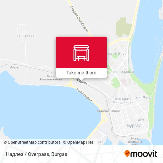 Надлез / Overpass map