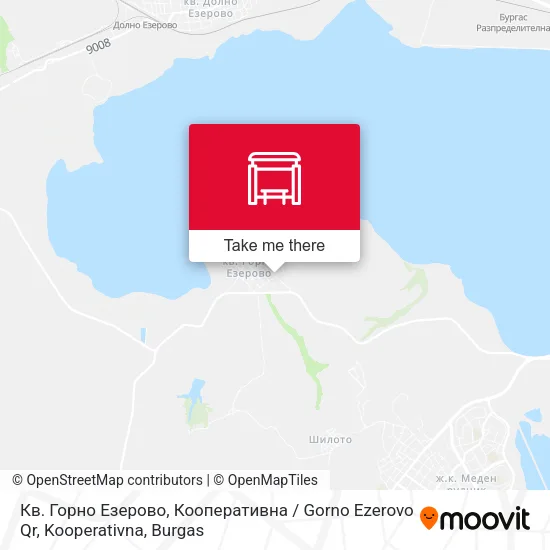 Карта Кв. Горно Езерово, Кооперативна / Gorno Ezerovo Qr, Kooperativna