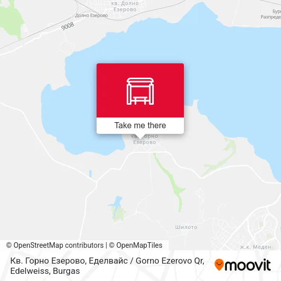 Карта Кв. Горно Езерово, Еделвайс / Gorno Ezerovo Qr, Edelweiss