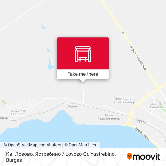 Карта Кв. Лозово, Ястребино / Lovozo Qr, Yastrebino