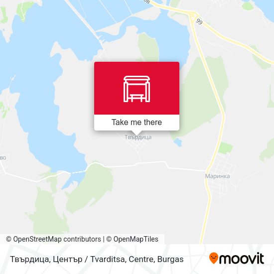 Карта Твърдица, Център / Tvarditsa, Centre