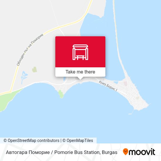 Карта Автогара Поморие / Pomorie Bus Station