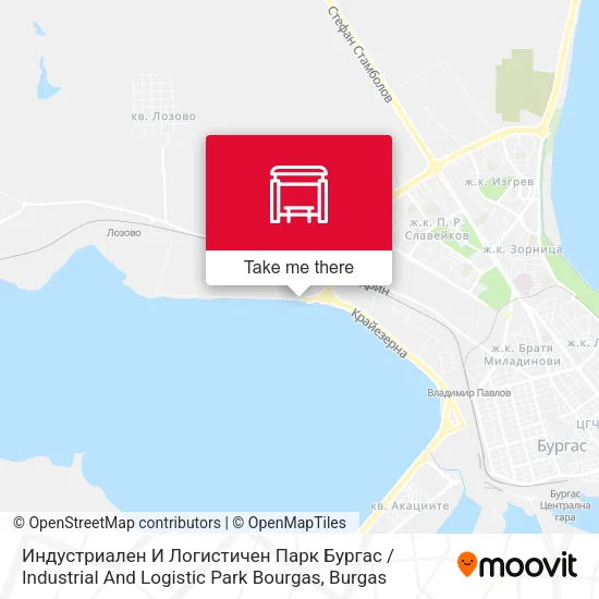 Карта Индустриален И Логистичен Парк Бургас / Industrial And Logistic Park Bourgas