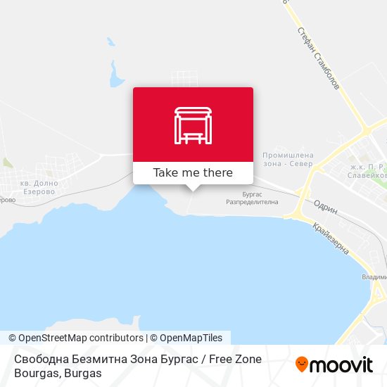 Карта Свободна Безмитна Зона Бургас / Free Zone Bourgas