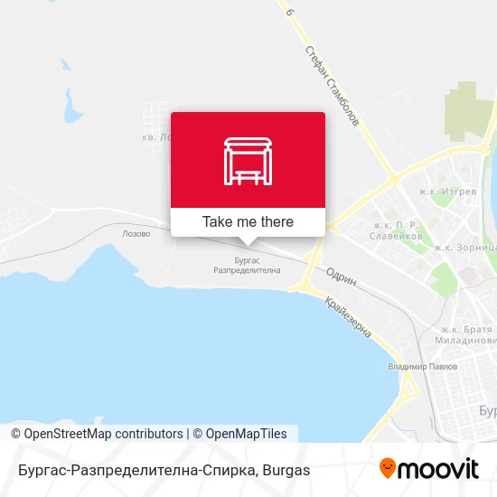 Бургас-Разпределителна-Спирка map