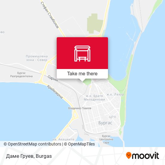 Даме Груев map