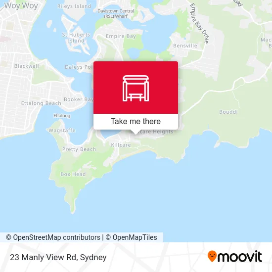 Mapa 23 Manly View Rd
