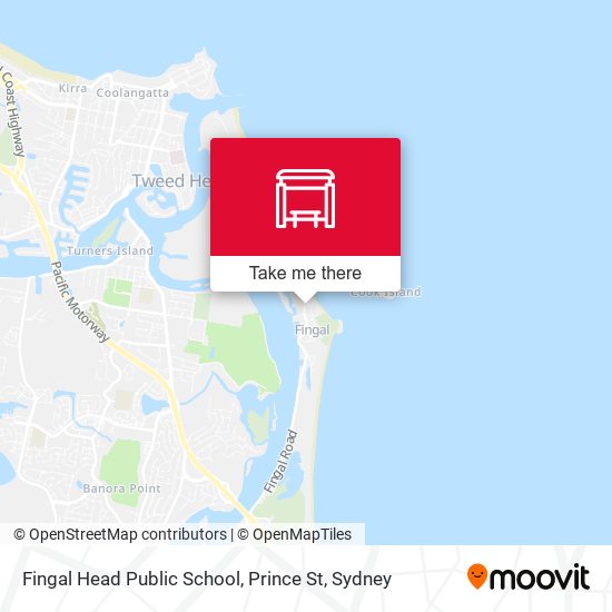 Fingal Head Public School, Prince St map