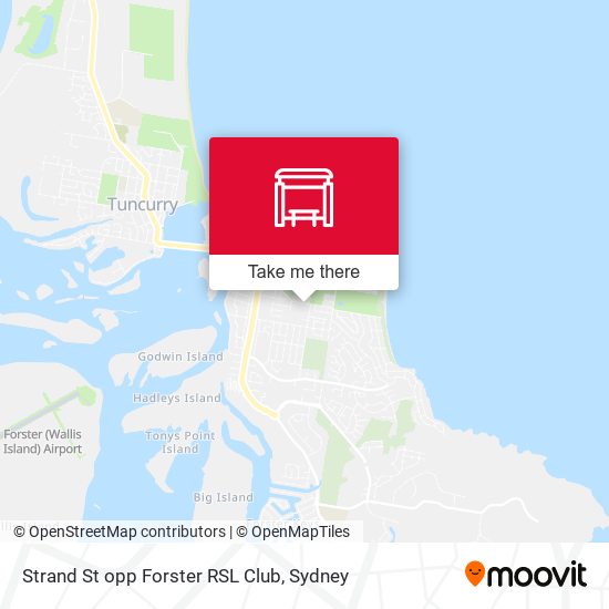 Strand St opp Forster RSL Club map