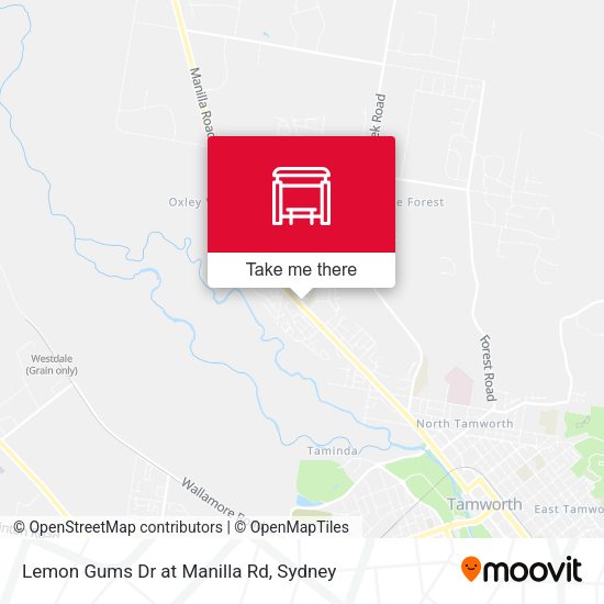 Lemon Gums Dr at Manilla Rd map