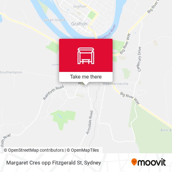 Margaret Cres opp Fitzgerald St map