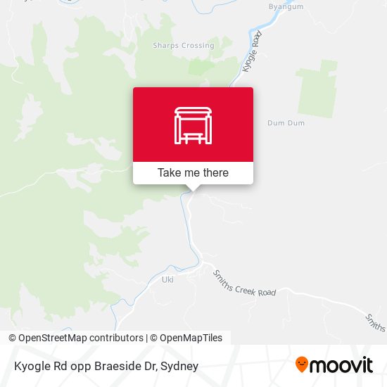Kyogle Rd opp Braeside Dr map