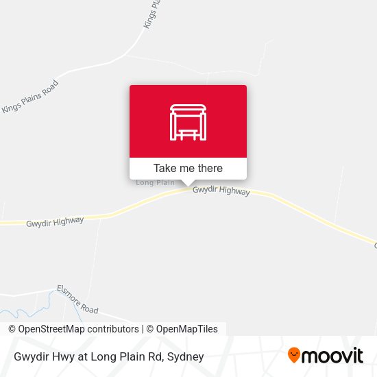 Gwydir Hwy at Long Plain Rd map
