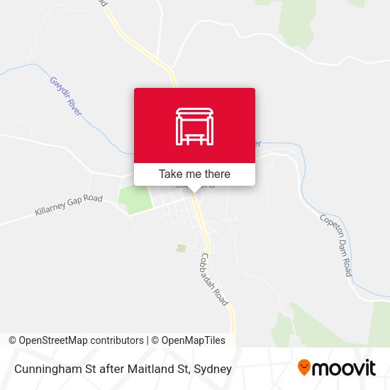 Cunningham St after Maitland St map