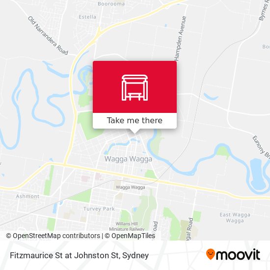 Fitzmaurice St at Johnston St map