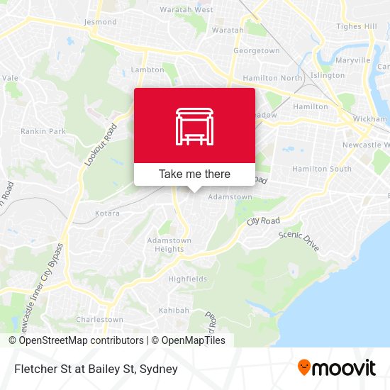 Fletcher St at Bailey St map