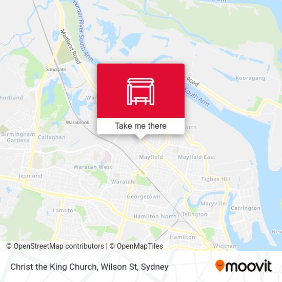 Christ the King Church, Wilson St map