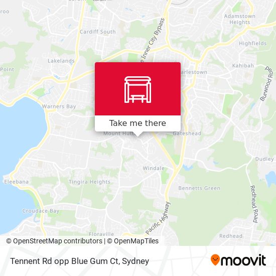 Tennent Rd opp Blue Gum Ct map